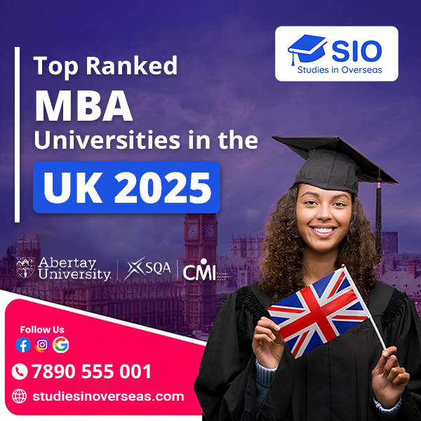 top ranked mba universities in the UK in 2025