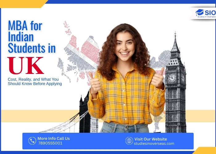MBA in the UK for Indian students explaining cost, eligibility, and real study abroad outcomes