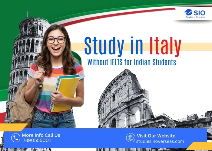 Study in Italy without English test for Indian students