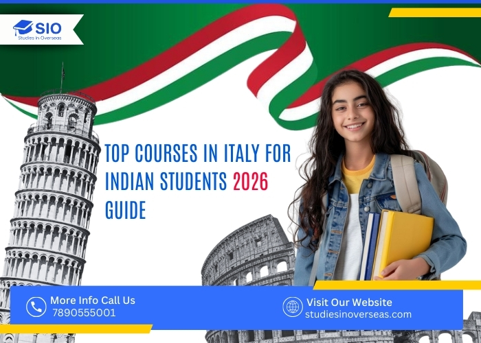 Top courses in Italy for Indian students 2026 including engineering, MBA, design, fashion, and medicine