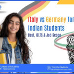 Italy vs Germany for Indian students comparison showing cost, IELTS requirements and job opportunities in 2026