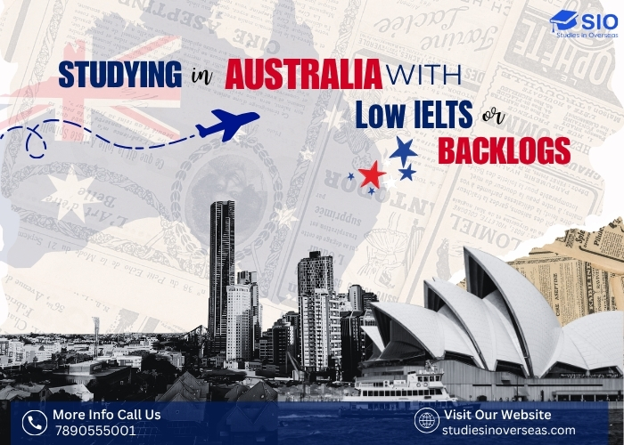 Indian students applying to Australia universities with low IELTS scores and academic backlogs