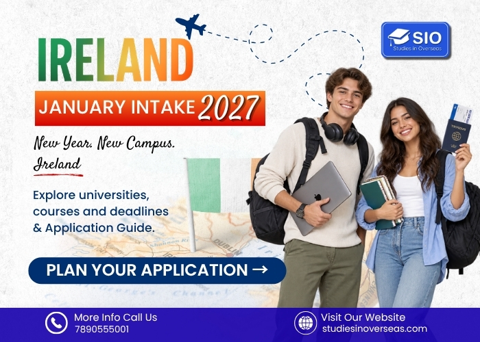 Ireland January 2027 intake universities, courses, application deadlines and admission guide for international students